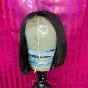 8in straight bob wig. Virgin human hair